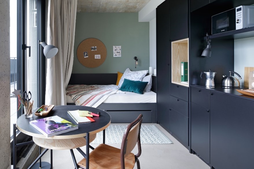 Neon Wood Service Apartment